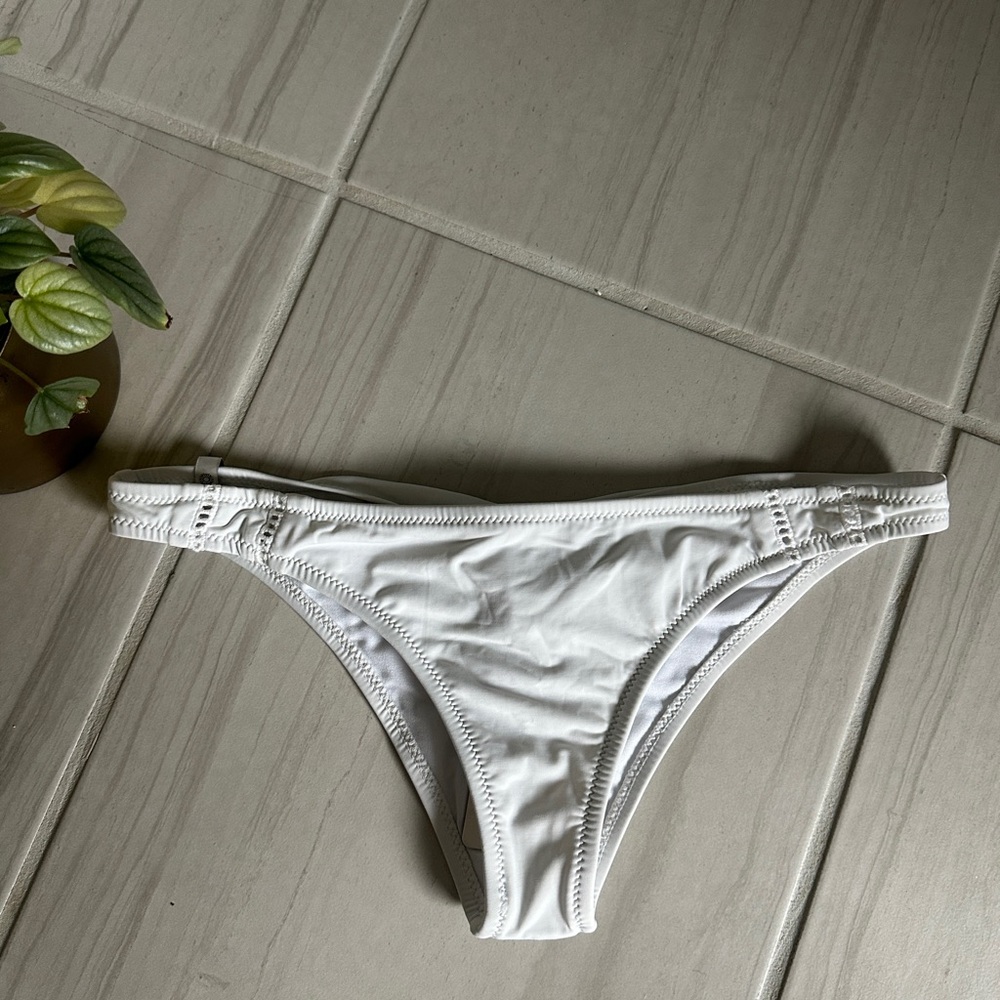 Rhythm Livin - White Cheeky Bikini Bottom